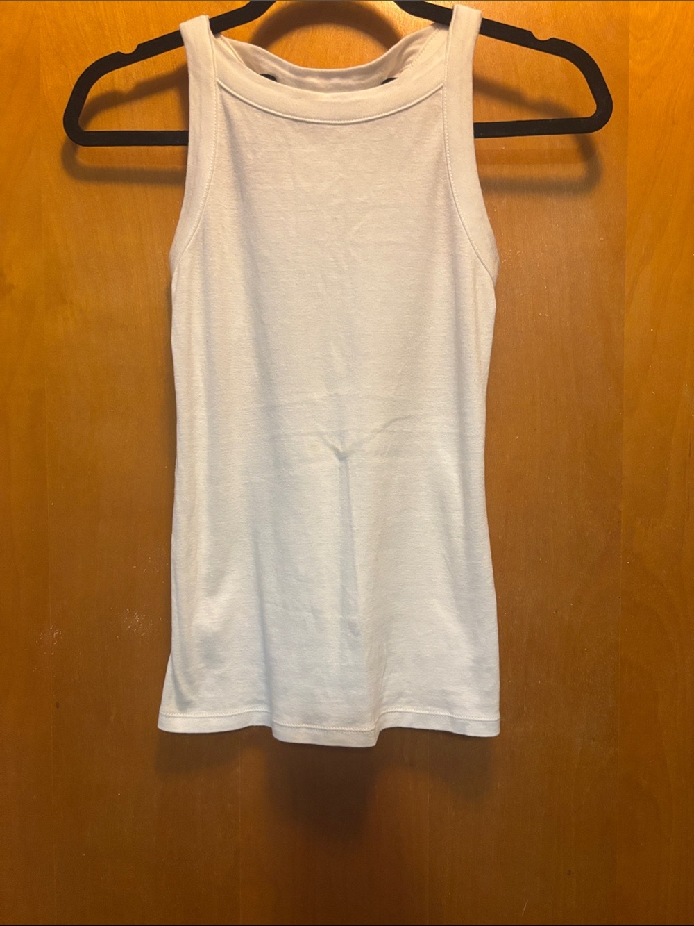 LOFT White Ribbed Tank Top